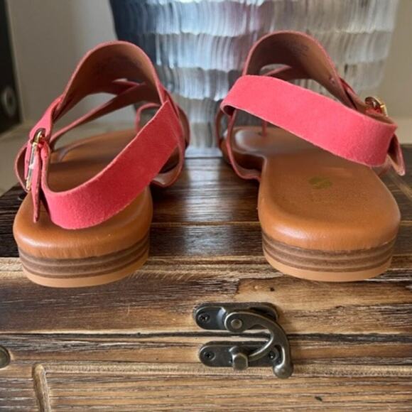 Franco Sarto Gia Suede Sandals in Pink - Picture 8 of 9